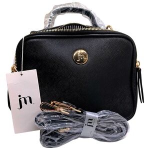 NWT JESSICA MOORE Lush Camera Bag Black 9”Lx7”Hx2.5”D